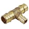 Apollo Apollo PEX-A 3/4 in. Expansion PEX in to X 3/4 in. D Barb Brass Reducing Tee EPXT343412 - alternate 3